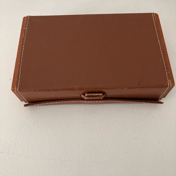 Unbranded Top Grain Leather Toiletry Kit W/ Faux Tortoise Boxes and Containers - Picture 13 of 14